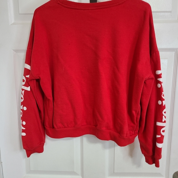 Coca-Cola Woman's Long Sleeve Crewneck Sweatshirt, Size: Medium Color: Red - Picture 12 of 16